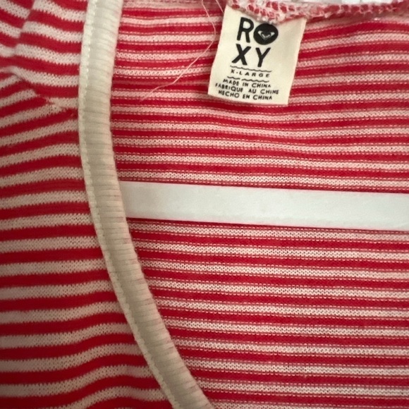 Vintage Roxy stripped lightweight hooded sweater size XL - Picture 3 of 7